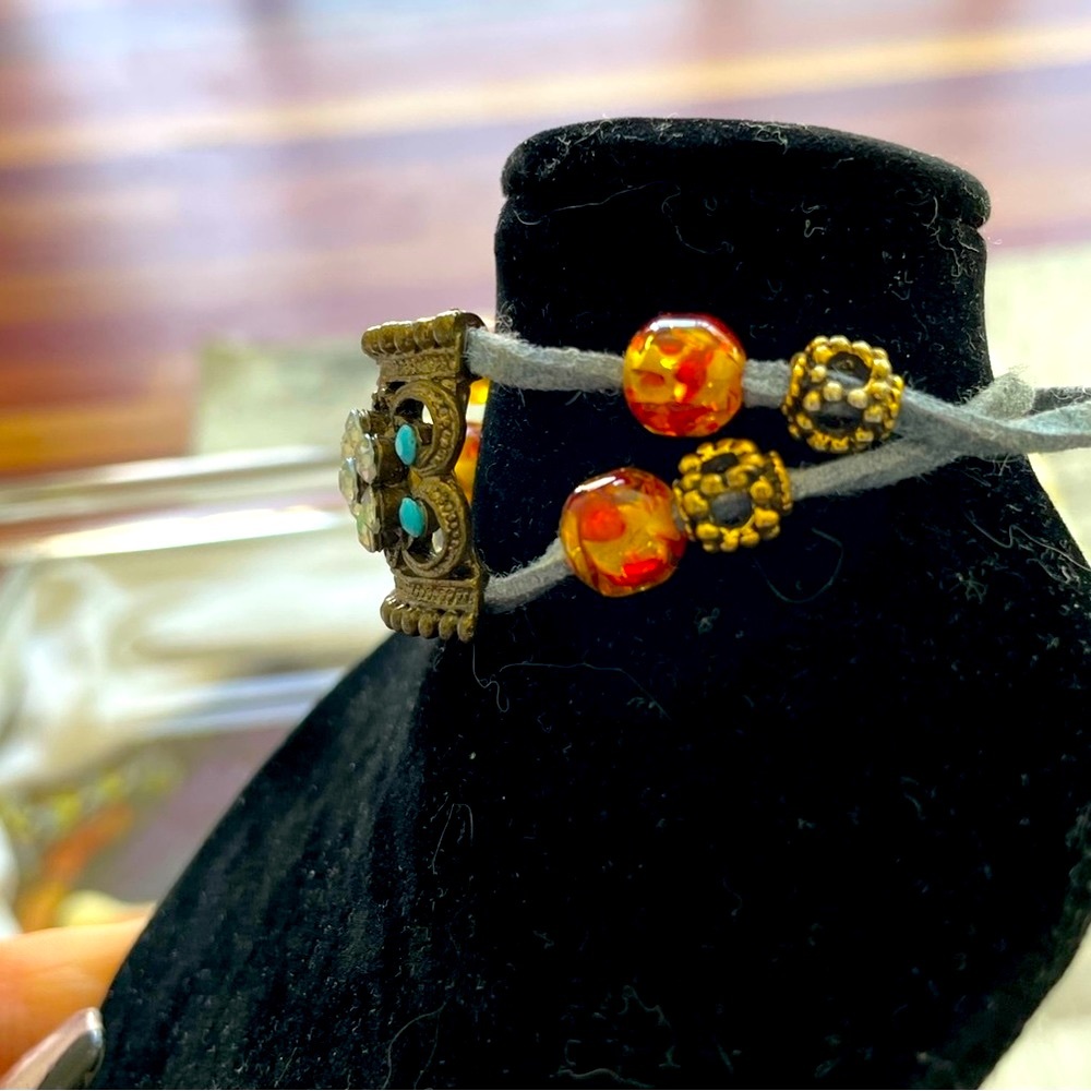 Antique Rhinestone Bracelet - Picture 6 of 7